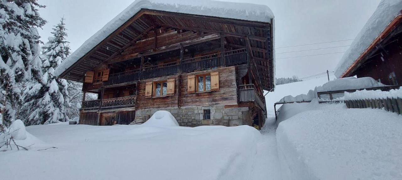 Charmieux Appartement En Chalet Typique Le Grand-Bornand Dış mekan fotoğraf